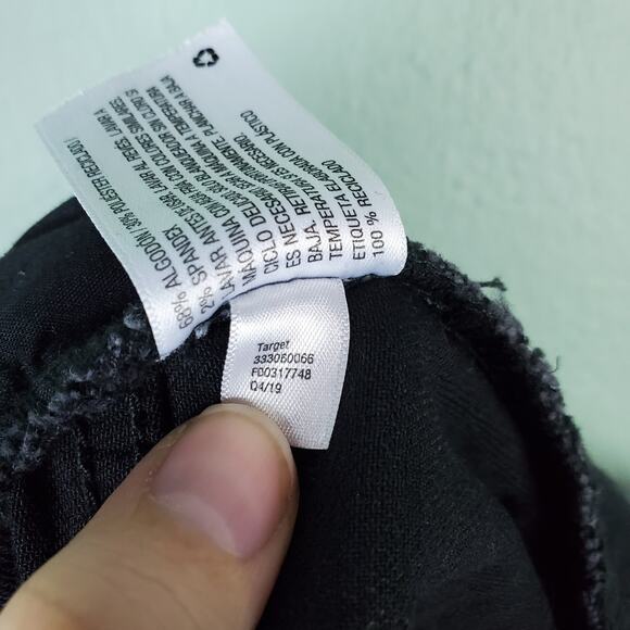 Art Class Black Frayed Raw Edge Skirt Size L 10/12 - Picture 5 of 5